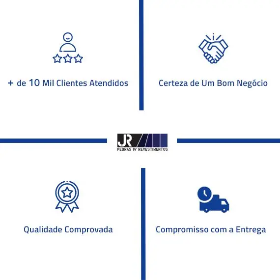 Mosaico de Pedra Ferro Preto